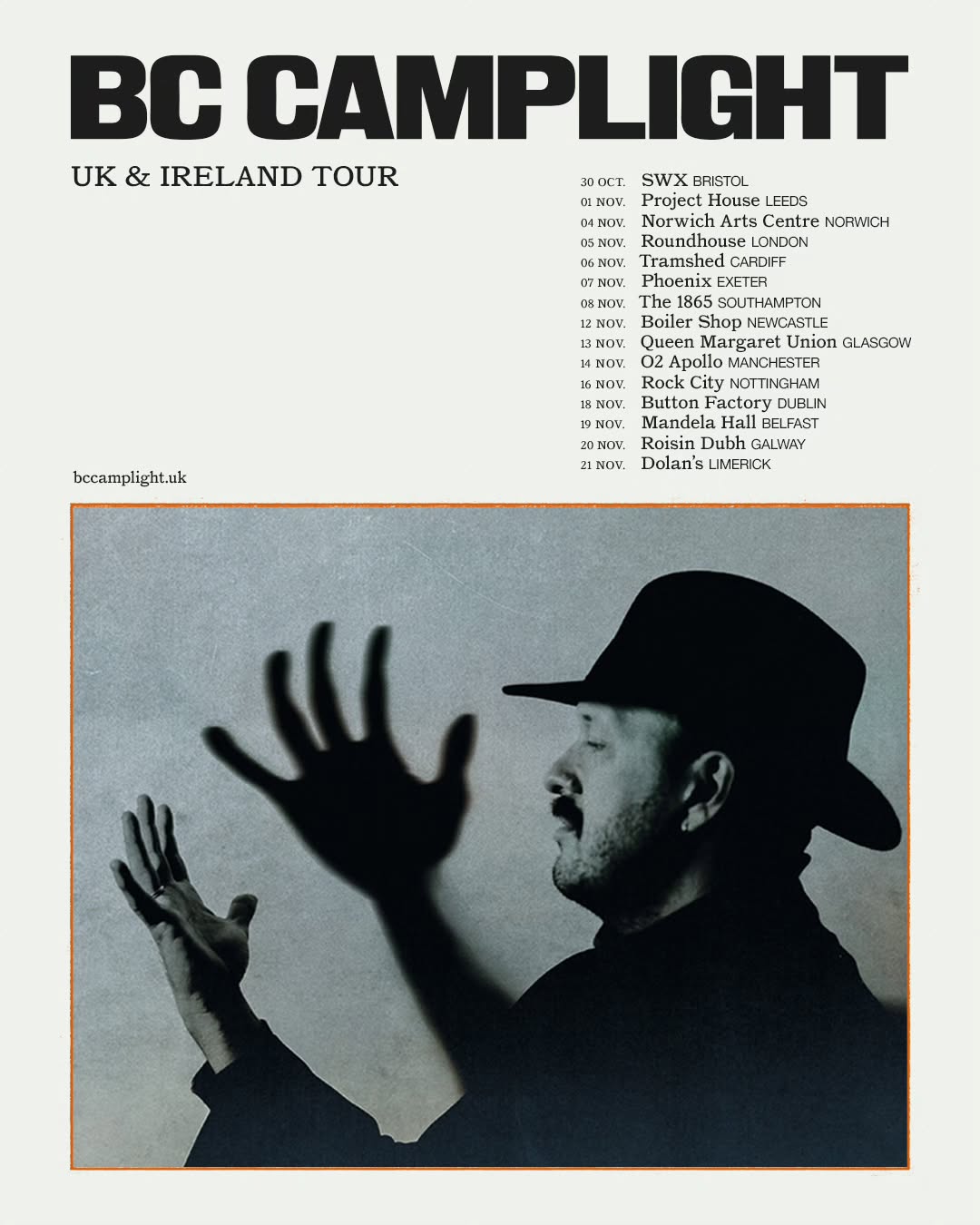 BC Camplight A Sober Conversation Tour Poster